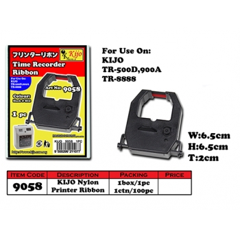 9058 KIJO Nylon Time Recorder Ribbon